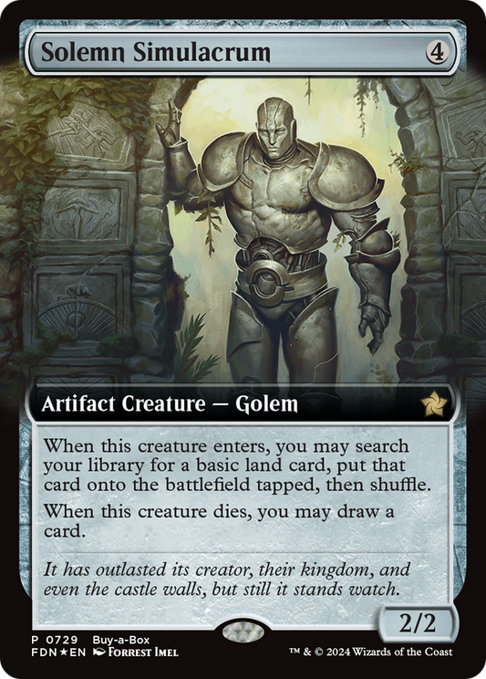 Solemn Simulacrum (FDN-729) (Extended Art) (Foil)
