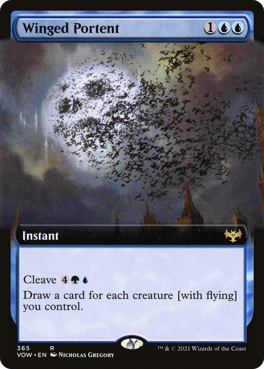 Winged Portent (VOW-365) (Extended Art)