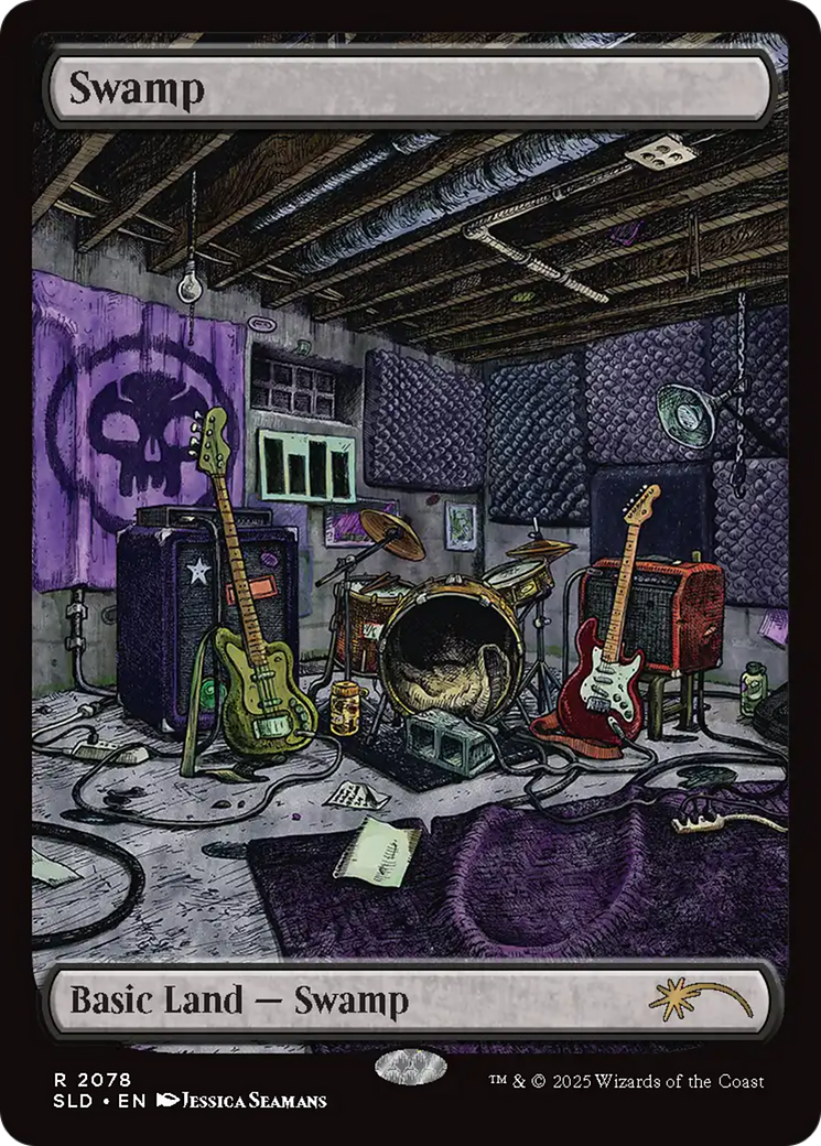 Swamp (SLD-2078) (Full Art) (Borderless)