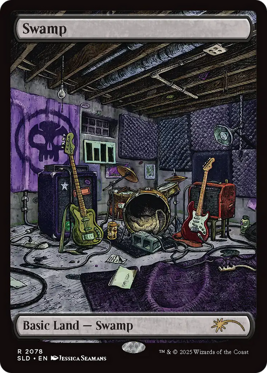 Swamp (SLD-2078) (Full Art) (Borderless)