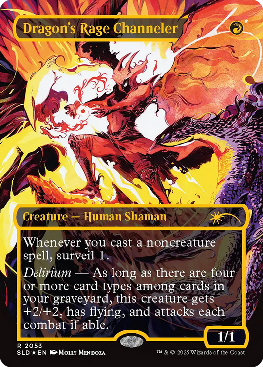 Dragon's Rage Channeler (SLD-2053) (Borderless) (Raised Foil)