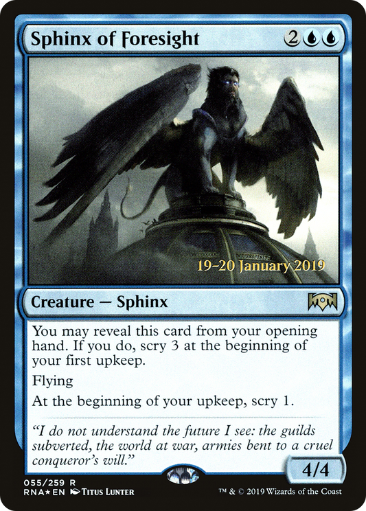Sphinx of Foresight (PRE-55S) (Foil)
