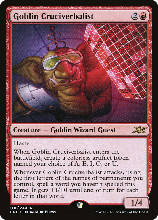 Goblin Cruciverbalist (UNF-110) (Foil)