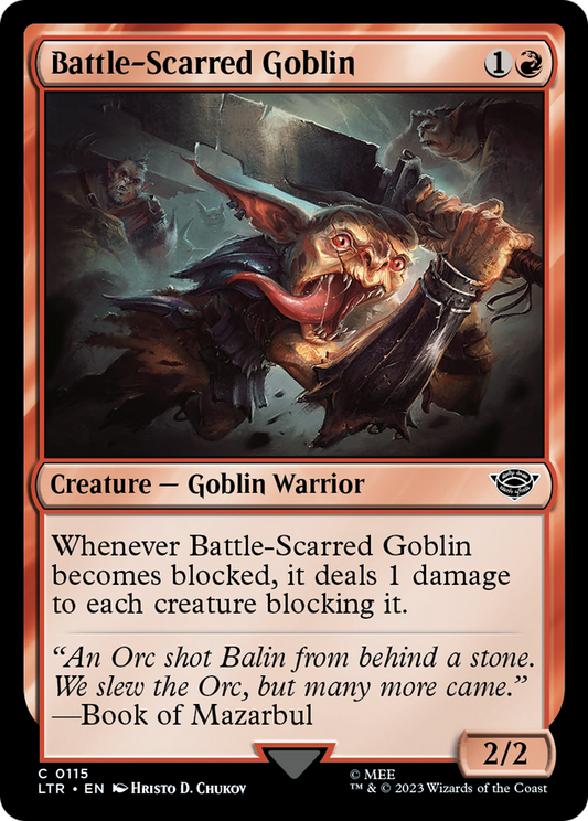 Battle-Scarred Goblin (LTR-115) (Foil)