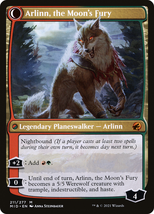 Arlinn, the Pack's Hope // Arlinn, the Moon's Fury (LIST-MID-211)