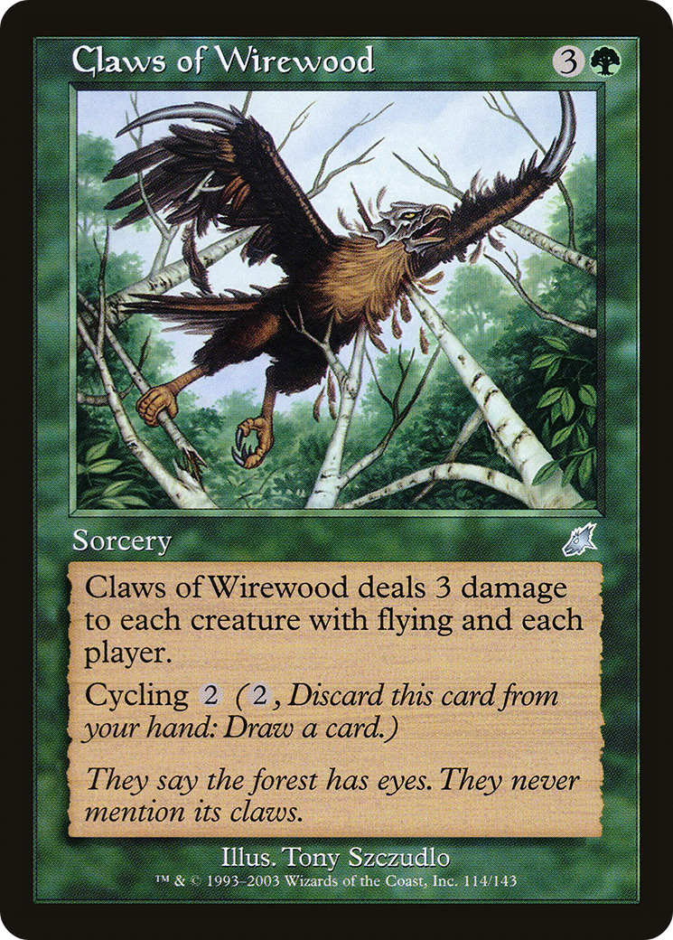 Claws of Wirewood (SCG-114) (Foil)