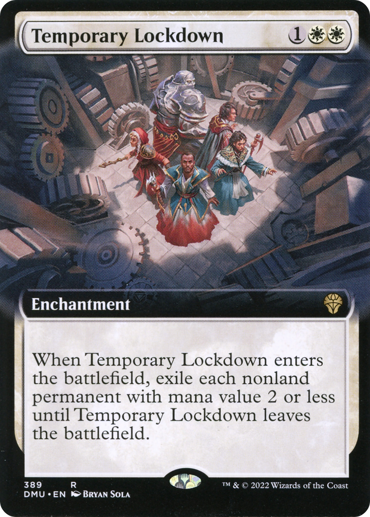 Temporary Lockdown (DMU-389) (Extended Art) (Foil)