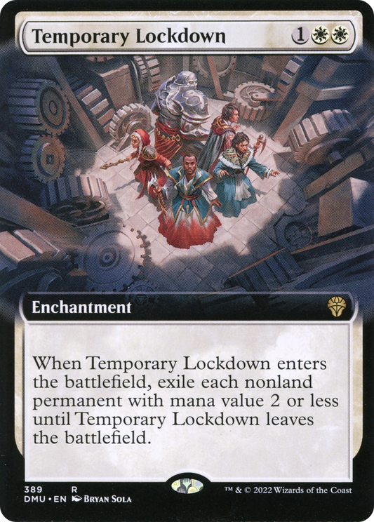 Temporary Lockdown (DMU-389) (Extended Art) (Foil)