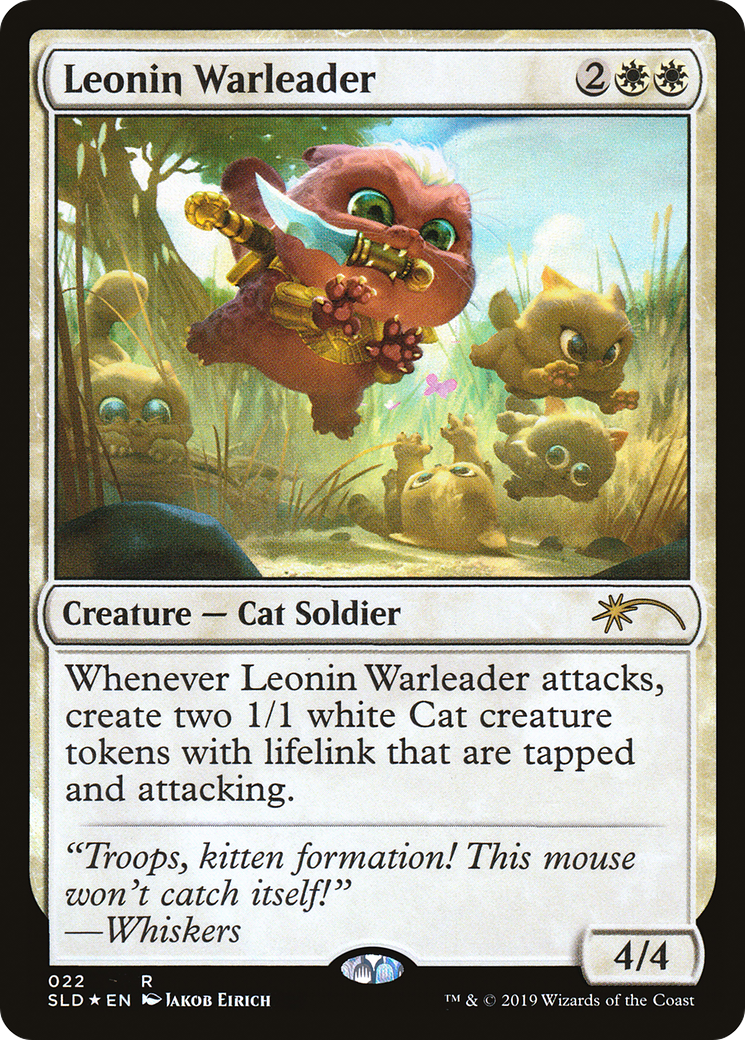 Leonin Warleader (SLD-022) (Foil)