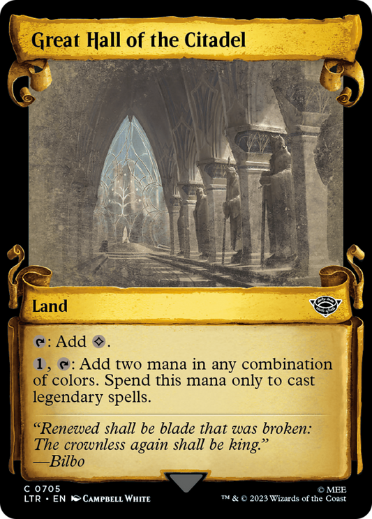Great Hall of the Citadel (LTR-705) (Showcase) (Scroll) (Foil)