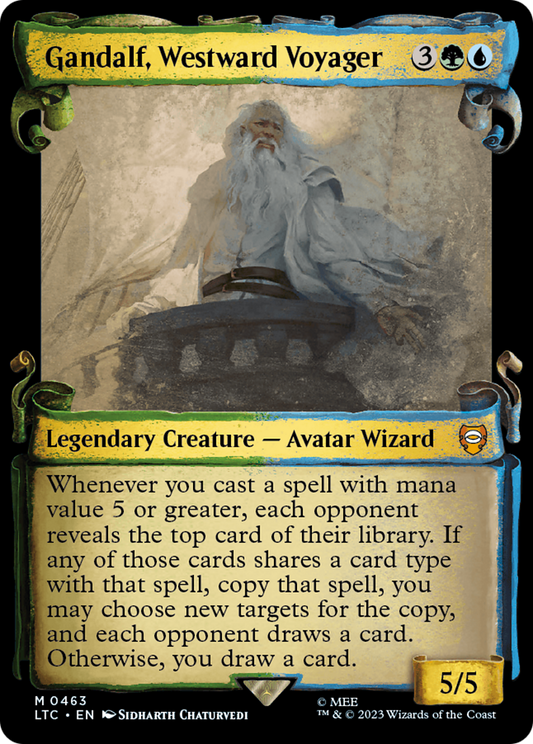 Gandalf, Westward Voyager (LTC-463) (Showcase) (Scroll) (Foil)