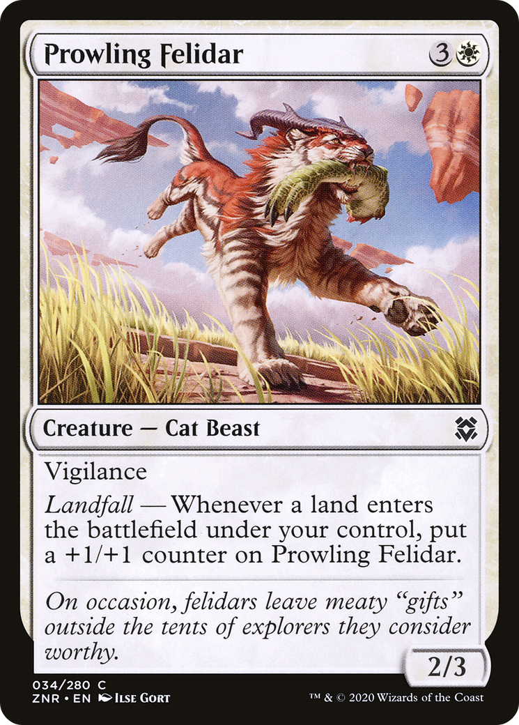 Prowling Felidar (ZNR-034) (Foil)