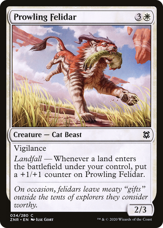 Prowling Felidar (ZNR-034) (Foil)