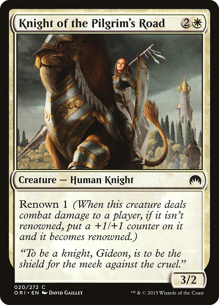 Knight of the Pilgrim's Road (ORI-020) (Foil)