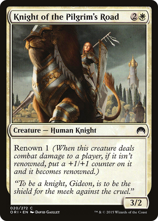 Knight of the Pilgrim's Road (ORI-020) (Foil)