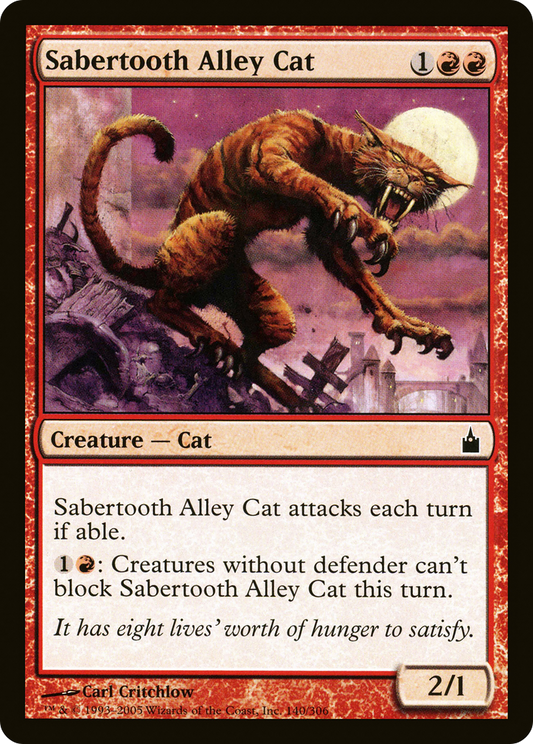 Sabertooth Alley Cat (RAV-140) (Foil)