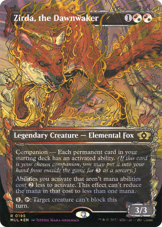 Zirda, the Dawnwaker (MUL-195) (Showcase) (Borderless) (Halo Foil)