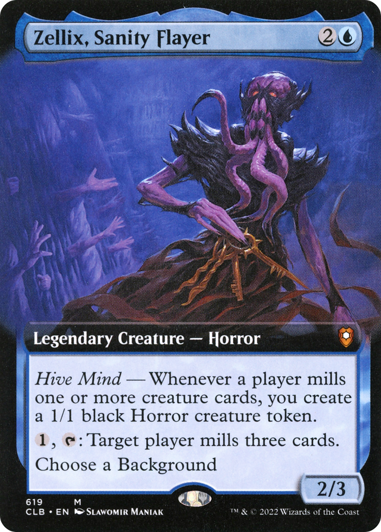 Zellix, Sanity Flayer (CLB-619) (Extended Art) (Foil)
