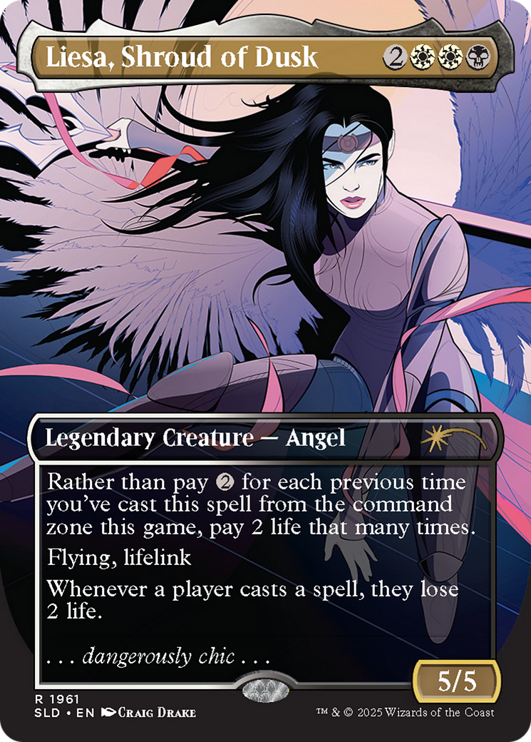 Liesa, Shroud of Dusk (SLD-1961) (Borderless) (Foil)