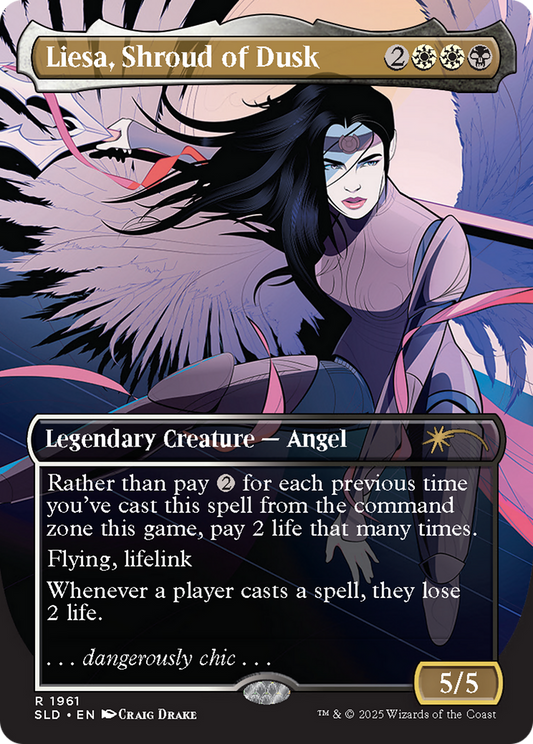 Liesa, Shroud of Dusk (SLD-1961) (Borderless) (Foil)
