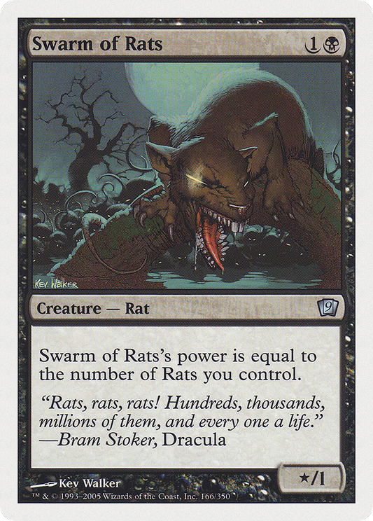 Swarm of Rats (9ED-166★) (Foil)