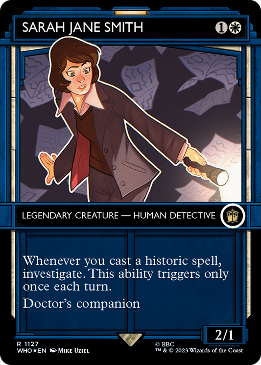 Sarah Jane Smith (WHO-1127) (Showcase) (Borderless) (Surge Foil)