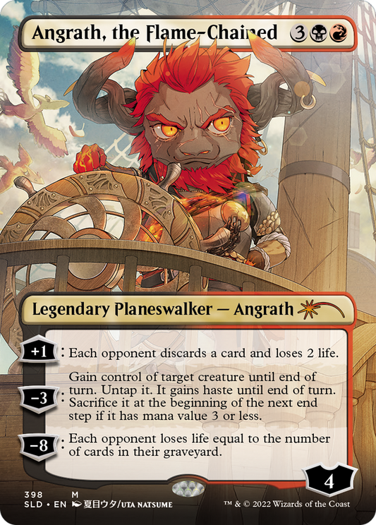Angrath, the Flame-Chained (SLD-398) (Borderless) (Foil)