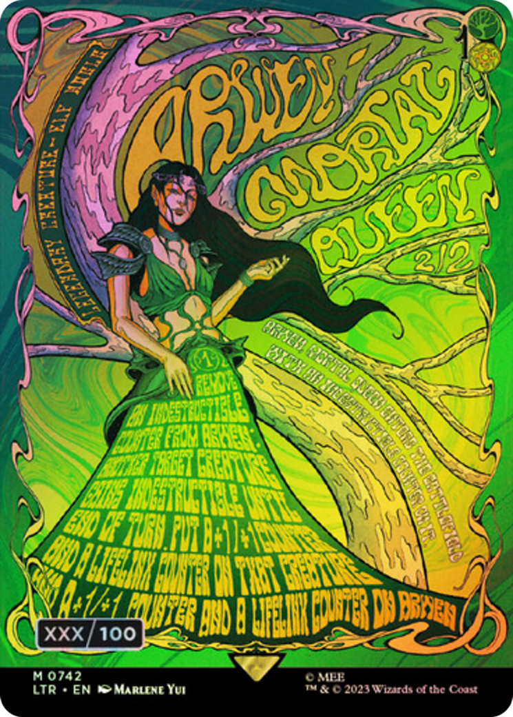 Arwen, Mortal Queen (LTR-742Z) (Borderless) (Foil) (Serialized)