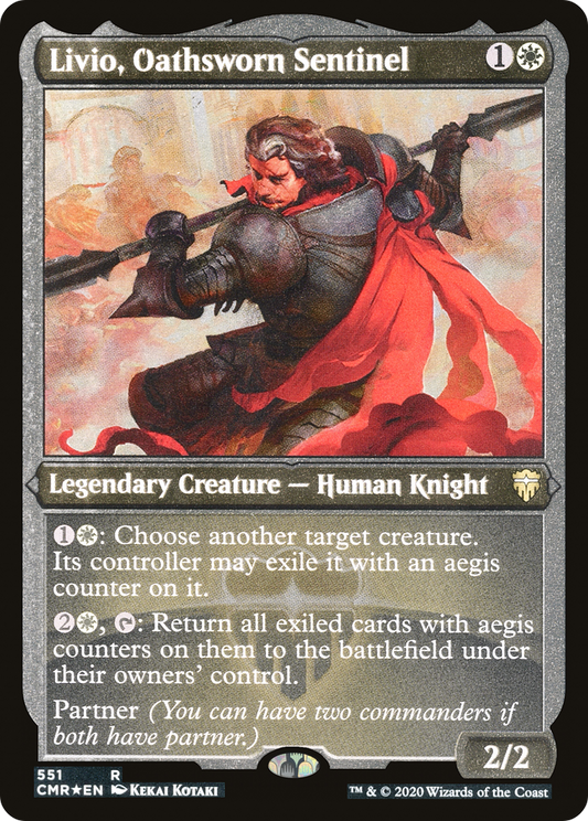 Livio, Oathsworn Sentinel (CMR-551) (Etched Foil)