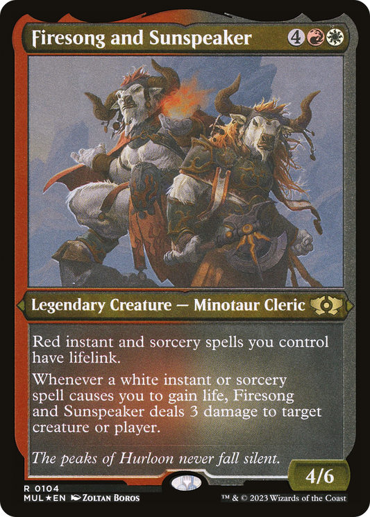 Firesong and Sunspeaker (MUL-104) (Etched Foil)