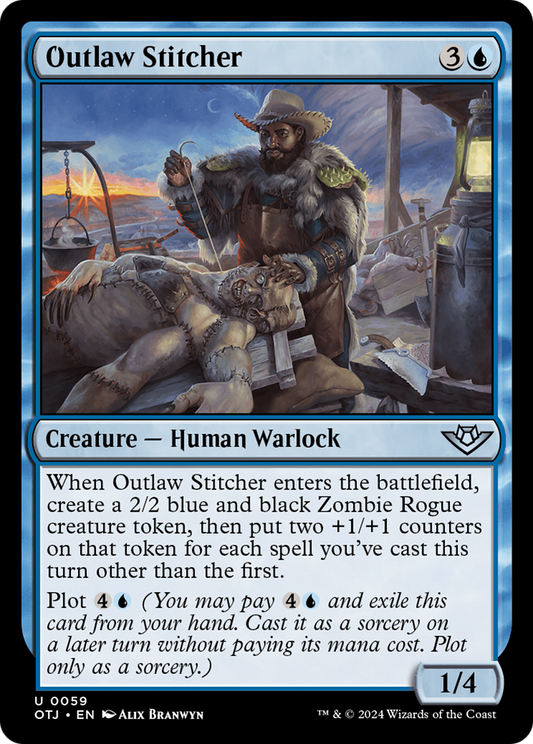Outlaw Stitcher (OTJ-059) (Foil)