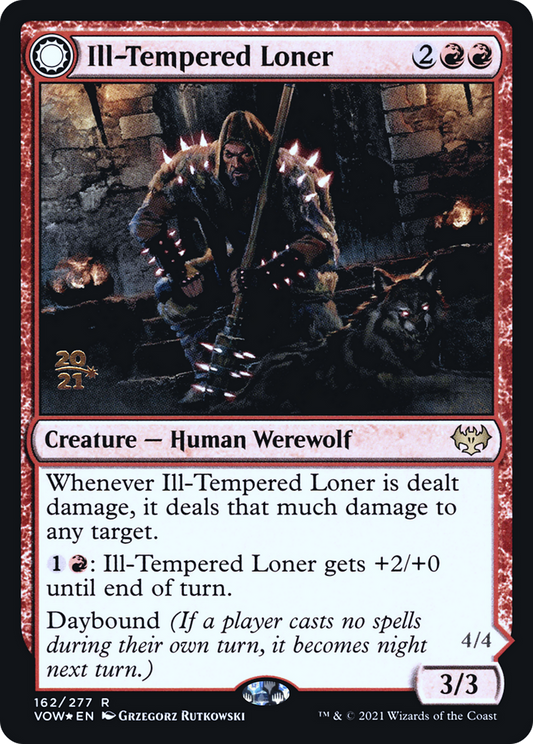 Ill-Tempered Loner // Howlpack Avenger (PRE-162S) (Foil)
