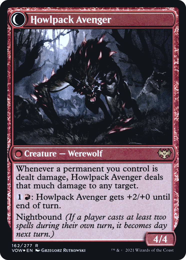 Ill-Tempered Loner // Howlpack Avenger (PRE-162S) (Foil)