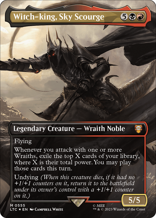 Witch-king, Sky Scourge (LTC-555) (Borderless) (Surge Foil)