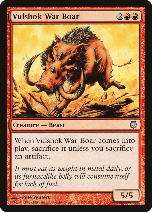 Vulshok War Boar (DST-072) (Foil)