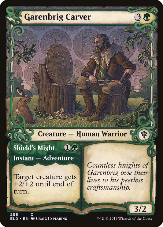 Garenbrig Carver // Shield's Might (ELD-298) (Showcase)