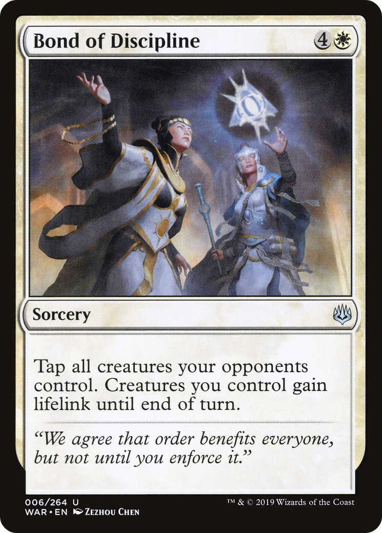 Bond of Discipline (WAR-006) (Foil)