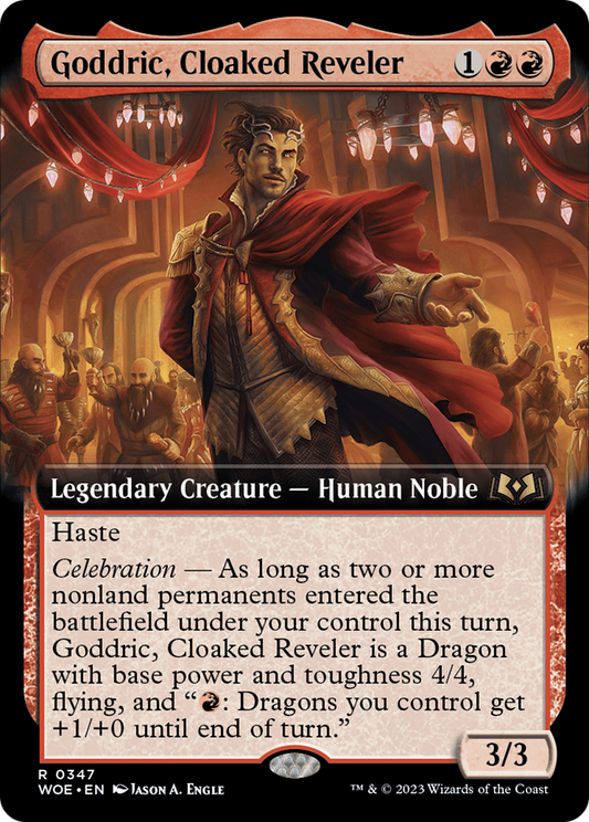 Goddric, Cloaked Reveler (WOE-347) (Extended Art)