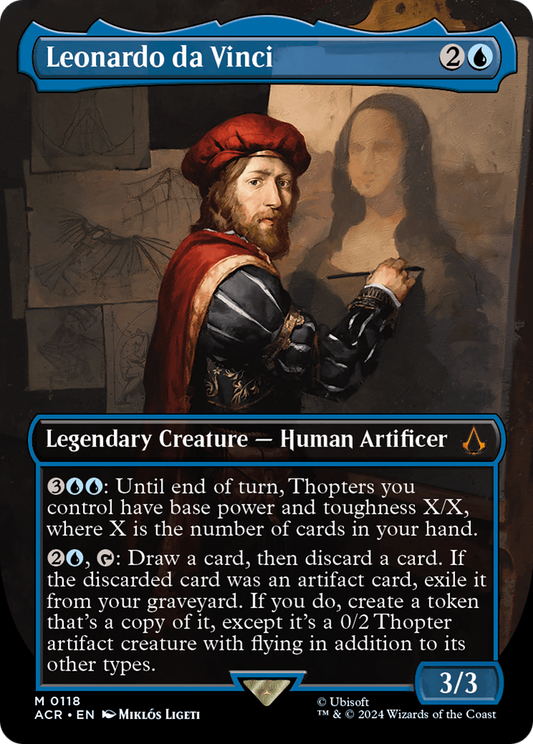 Leonardo da Vinci (ACR-118) (Borderless) (Foil)