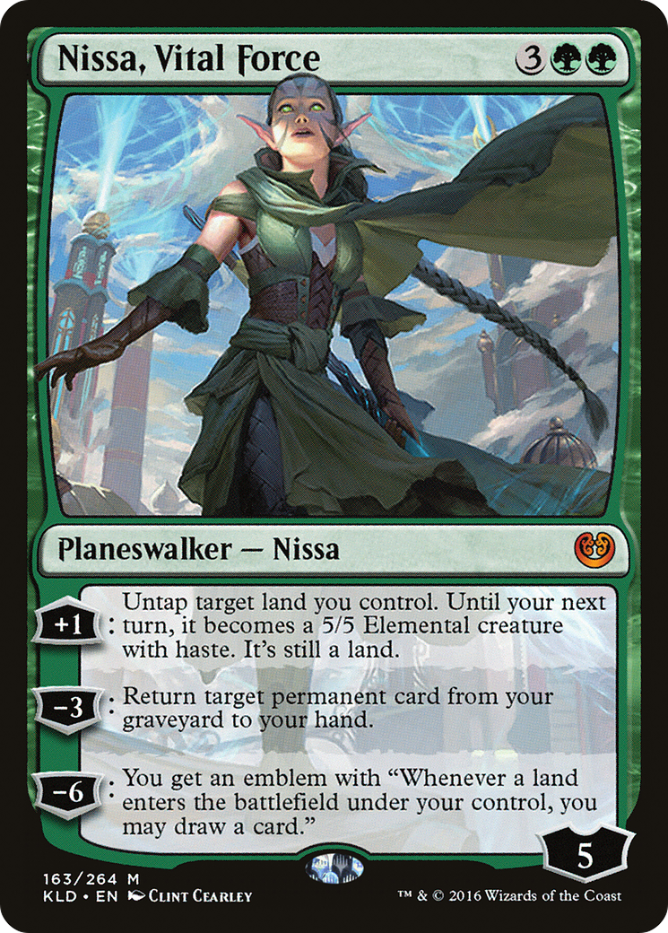 Nissa, Vital Force (KLD-163) (Foil)