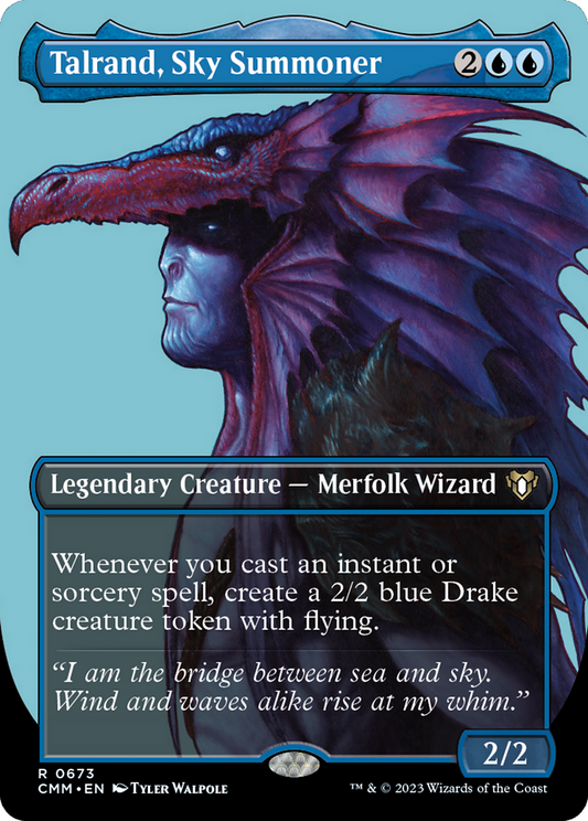 Talrand, Sky Summoner (CMM-673) (Borderless)