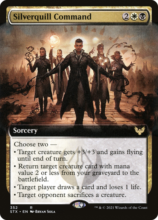 Silverquill Command (STX-352) (Extended Art) (Foil)
