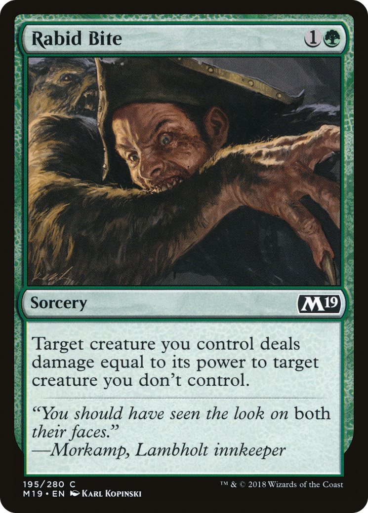 Rabid Bite (M19-195) (Foil)