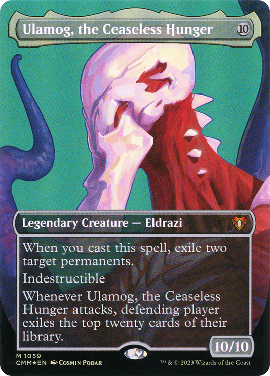 Ulamog, the Ceaseless Hunger (CMM-1059) (Borderless) (Textured Foil)