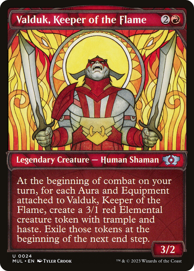 Valduk, Keeper of the Flame (MUL-024) (Showcase) (Foil)