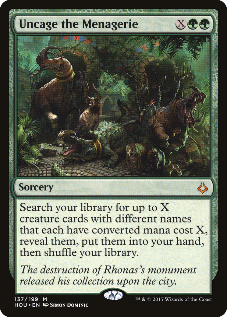 Uncage the Menagerie (HOU-137)