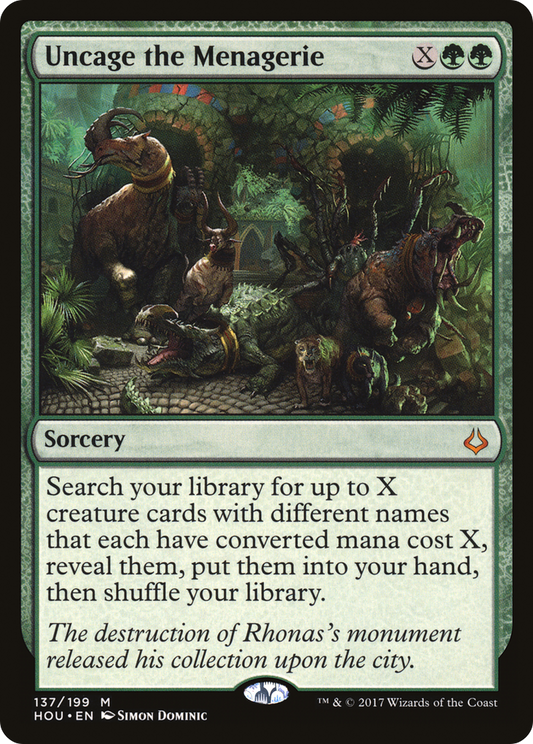 Uncage the Menagerie (HOU-137)