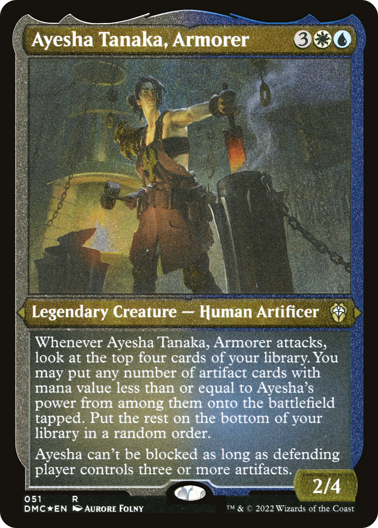 Ayesha Tanaka, Armorer (DMC-051) (Etched Foil)