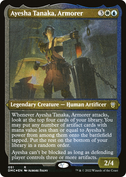 Ayesha Tanaka, Armorer (DMC-051) (Etched Foil)