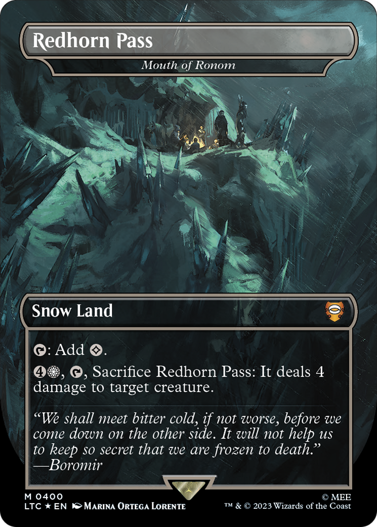 Redhorn Pass / Mouth of Ronom (LTC-400) (Borderless) (Surge Foil)